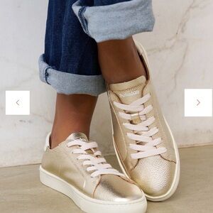 Soludos Metallic Gold Women's Sneakers